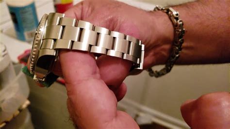 rolex brushed finish scratch|brushed bracelet scratch removal.